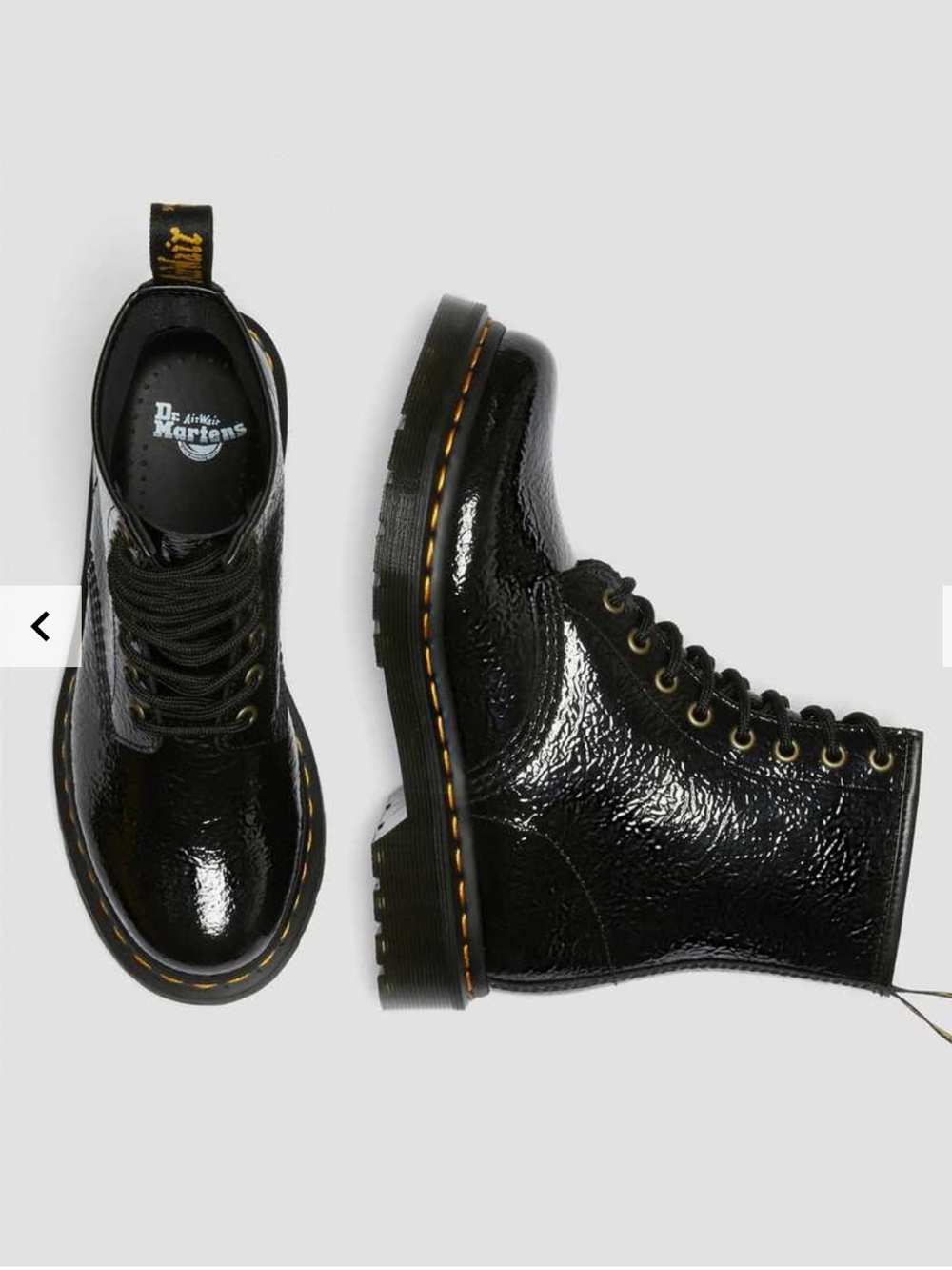 Dr. Martens 1460 women’s distressed patent leather boots